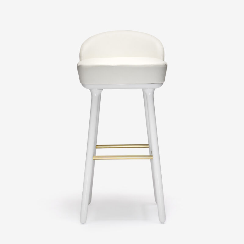 Beetley Bar Stool - Lacquered Legs