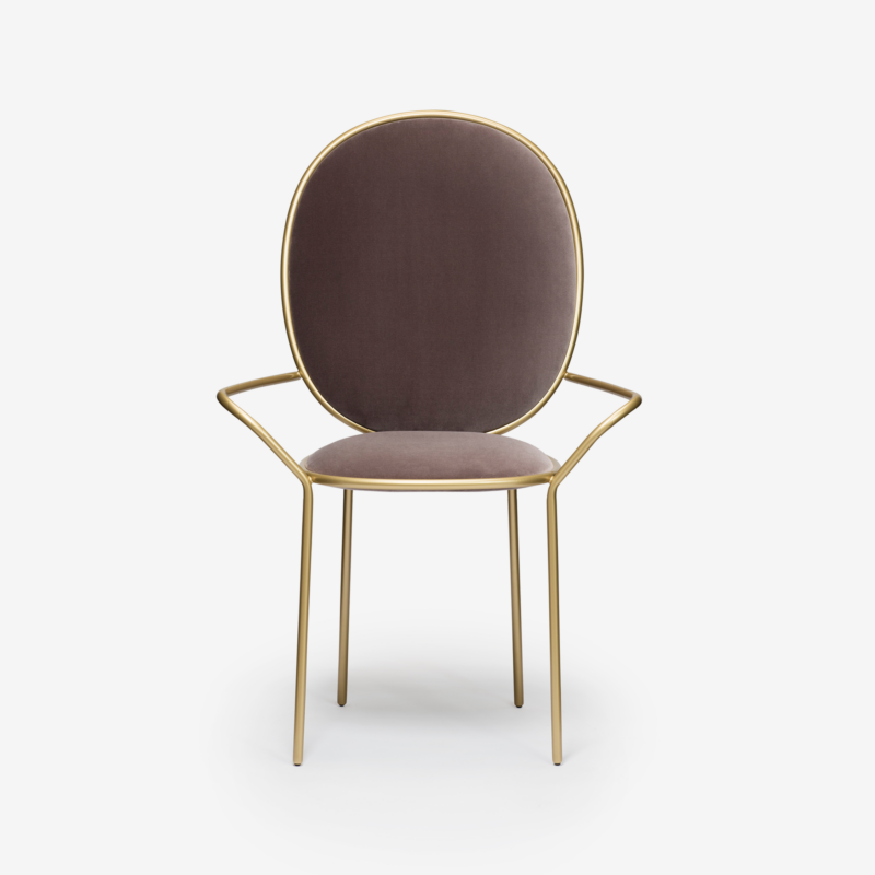 Stay Dining Armchair - Taupe